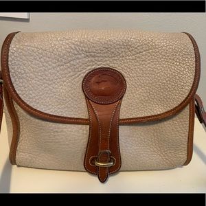 Vintage Dooney & Bourke all weather leather Essex shoulder bag.